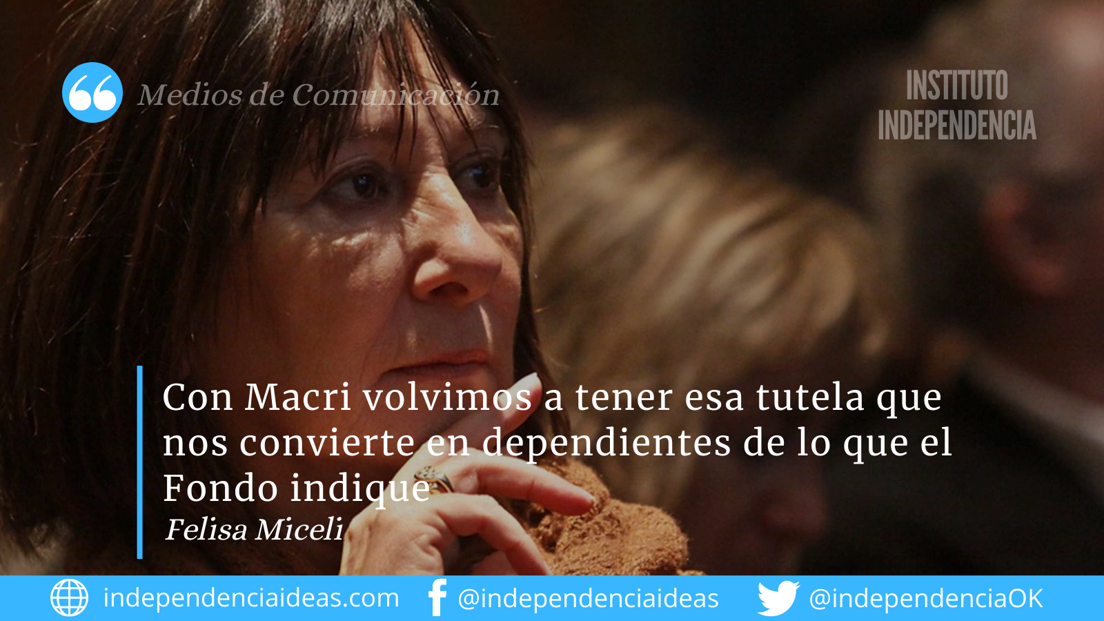 Felisa Miceli analiza la coyuntura del acuerdo en Diputados respecto al FMI