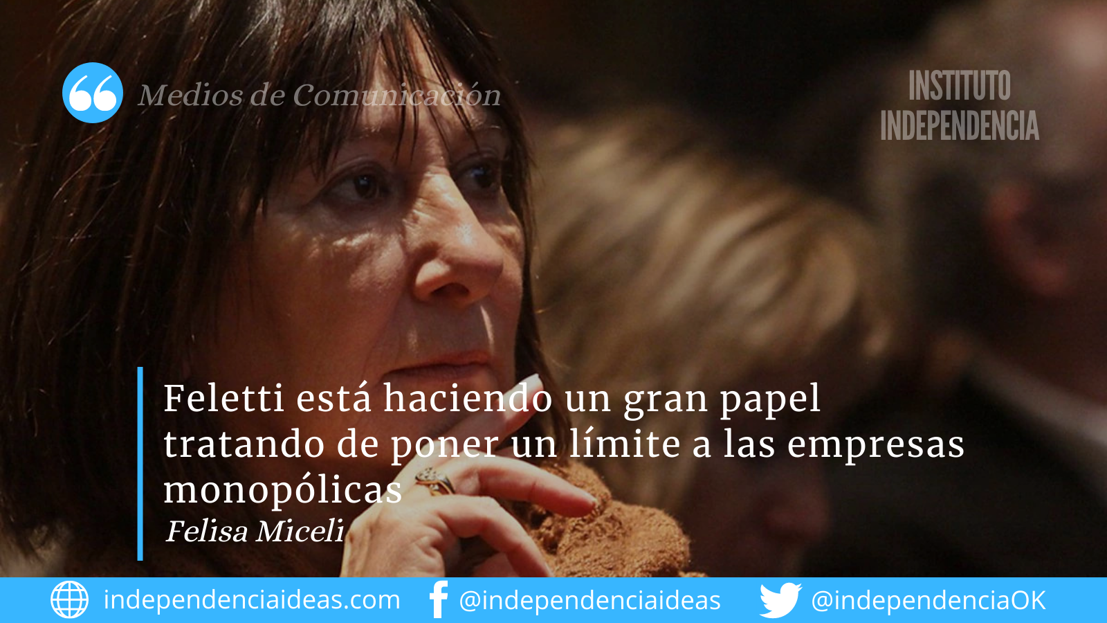 Felisa Miceli analiza la coyuntura económica y política