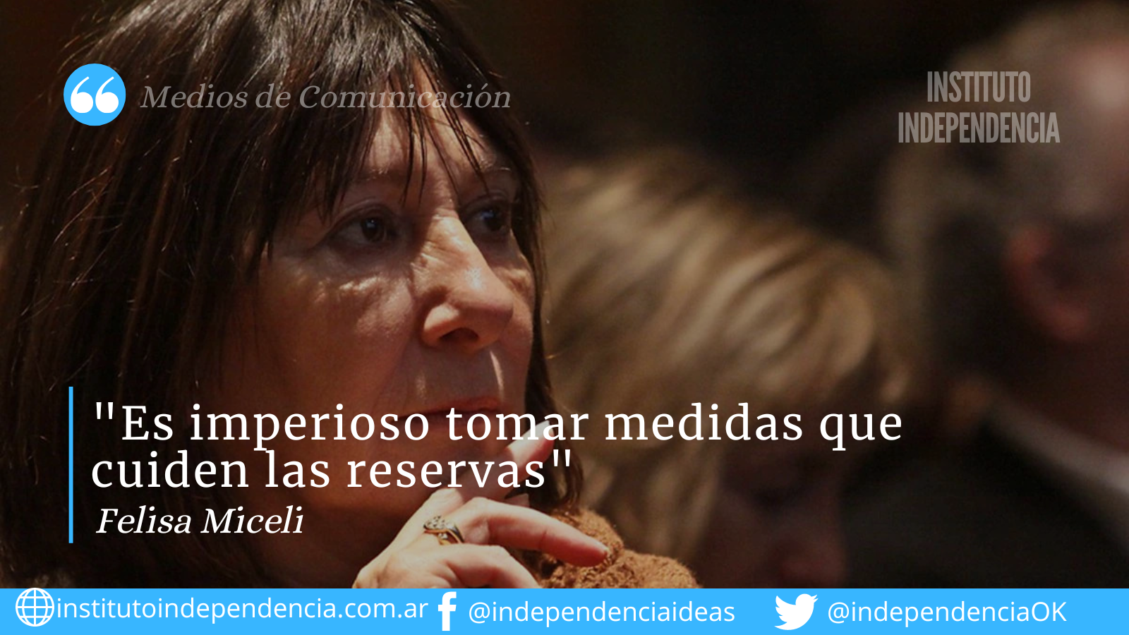 Felisa Miceli con Juan Amorin: «Es imperioso tomar medidas que cuiden las reservas»