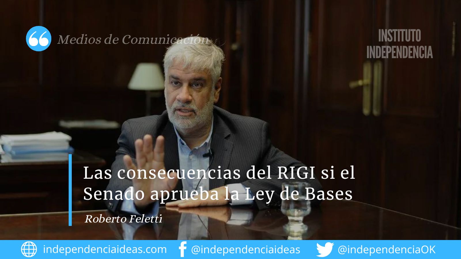 Roberto Feletti explica el RIGI y las consecuencias que puede acarrear si se aprueba la Ley de Bases