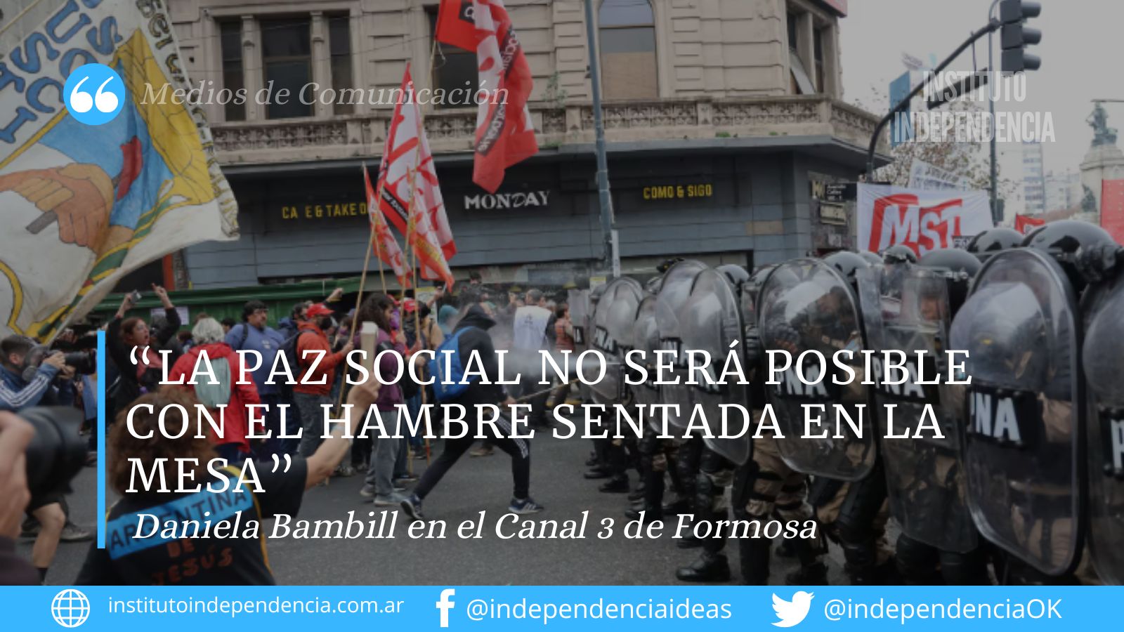 Daniela Bambill sobre la Ley Bases en Canal 3 de Formosa